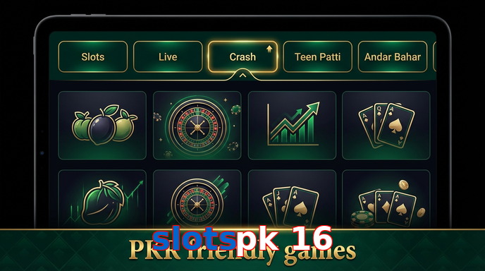 Game list for Slotspk 16 games section